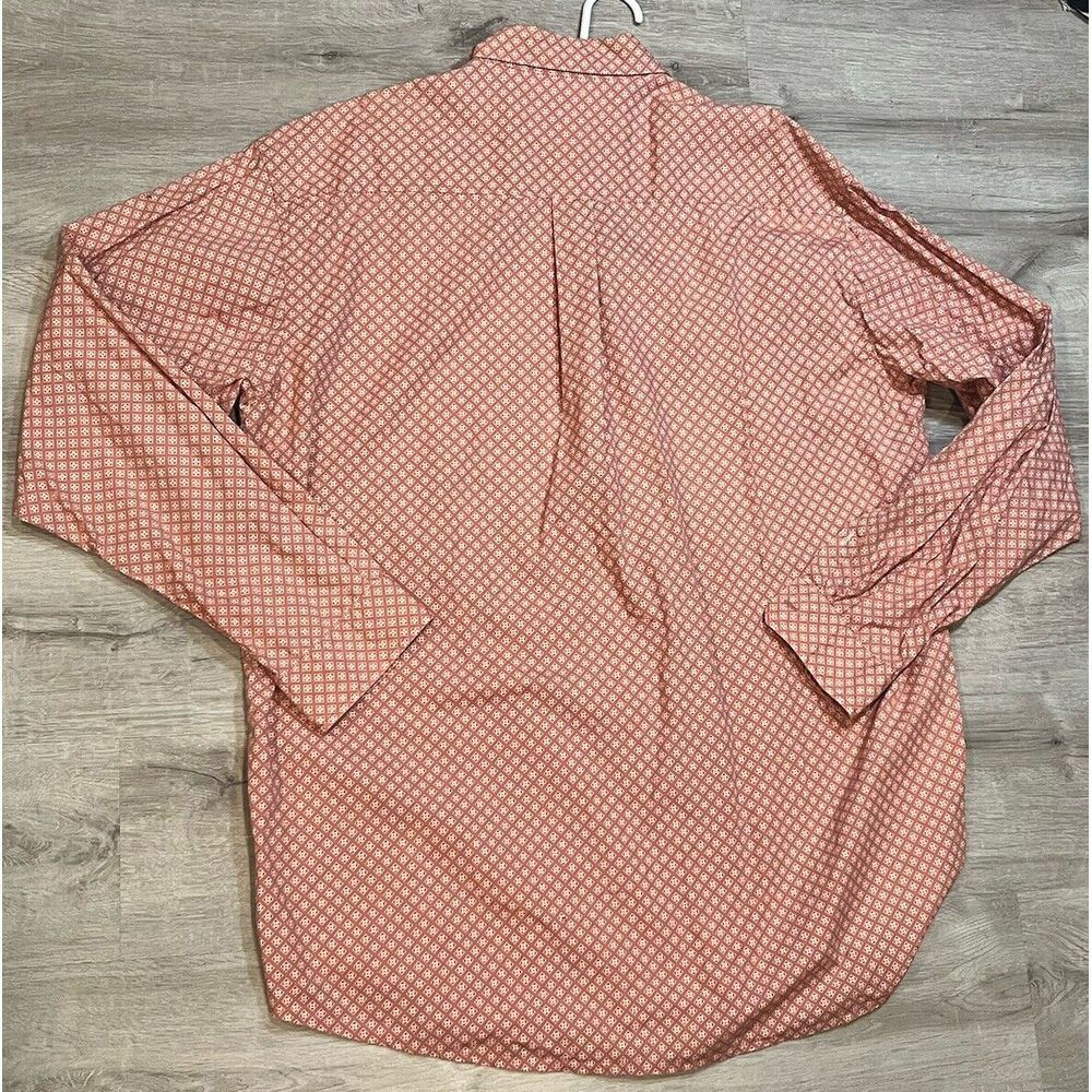 Cinch Burgundy Floral Geometric Long Sleeve Western Button Down Shirt Mens XXL - Picture 6 of 6